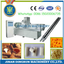 puffed snack food with chocolate filling extruder machine